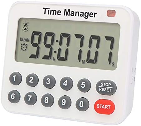 AIMILAR Magnetic Digital Kitchen Timer with Direct Numerical Keypad, Loud Alarm - 99Hr Countdown Count Up Timer for Cooking Baking Classroom, Batteries Included