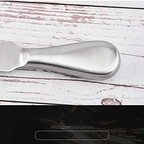 Linwnil 6 Pieces Set Cheese Knives, Steel Stainless Cheese Slicer Cheese Cutter Cheese Fork Light Weight One-Piece Silver Design