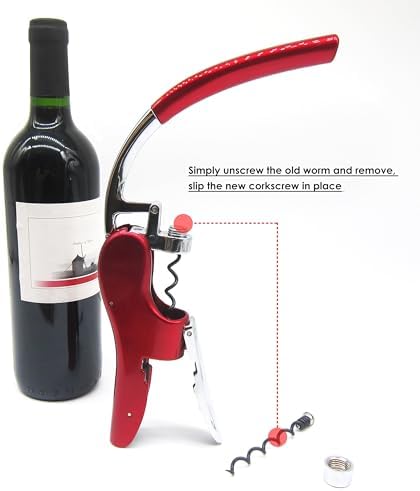 Best 2 Pack Replacement Corkscrew Spiral/Worm for KAYCROWN and BestUtensils Wine Opener