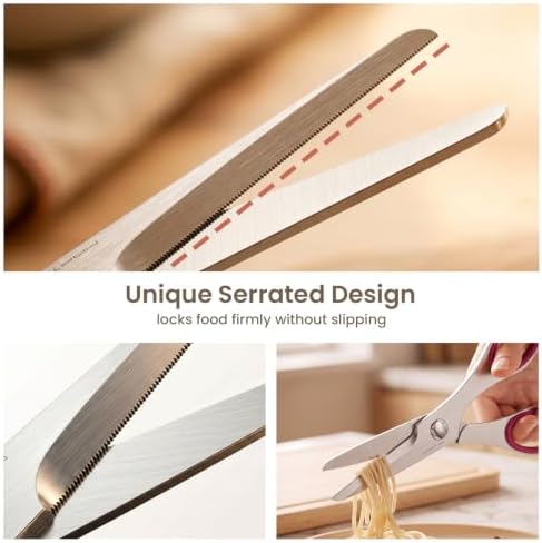 6" Come Apart Kitchen Scissors for Food, Kitchen Shears for Cutting Meat