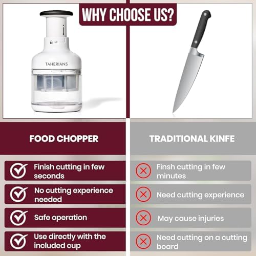 Manual Vegetable Chopper, Food Slicer, Garlic Chopper, Best for Vegetables Salads, Onion, Fruits, And Nuts, Dishwasher-safe, White, Easy to Clean