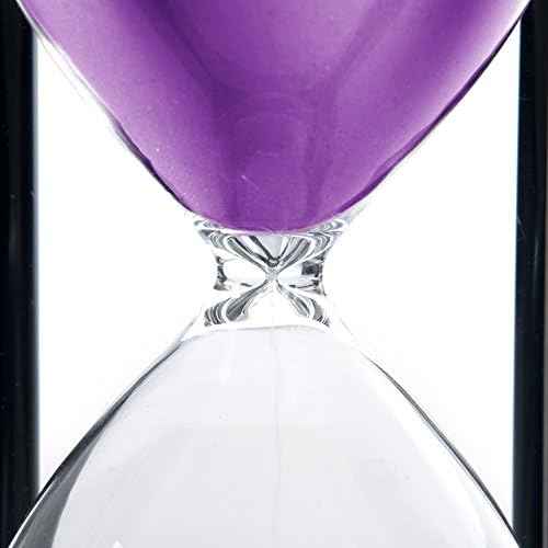 60 Minutes Hourglass, Wood Sand Timer, Purple