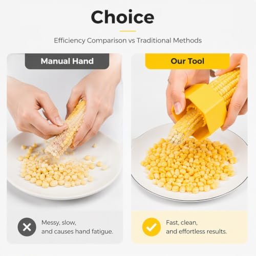 Portable Manual Corn Stripper Tool for Kitchen and Outdoors
