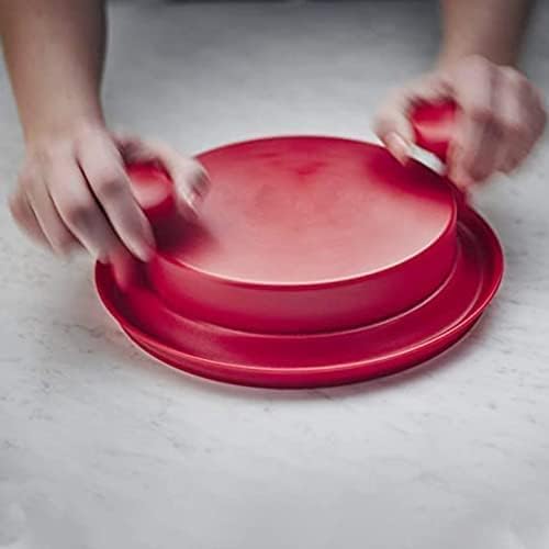 CHSSIH Meat Shredder,Chicken Shredder,Meat Shredder Tool,Meat Cutting Tool with Handle and Non-Slip Base,Replace The Bear Claw Meat Cutter,Red-Onepiece
