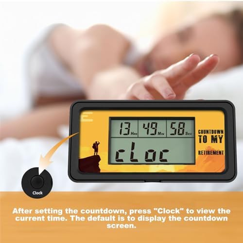 YOOREAL 9999 Days Digital Countdown Days Timer Count Down Days Timer with 5