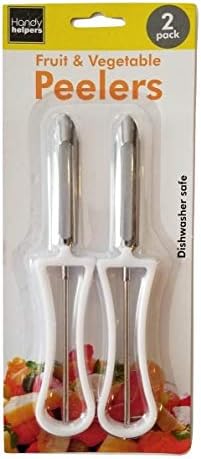 Handy Housewares 2 Piece Swivel Vegetable Peeler Set - Ideal for Apples, Carrots, Potatoes (1 Set)
