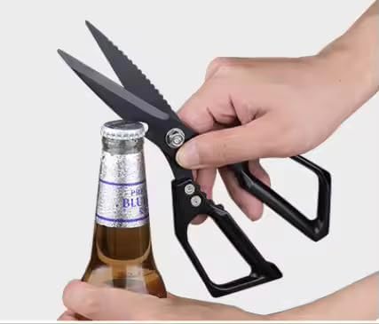 Multi-Purpose Kitchen Shears, Heavy-Duty Food Scissors, Stainless Steel Culinary Scissors, All-in-One Kitchen Cutting Tool