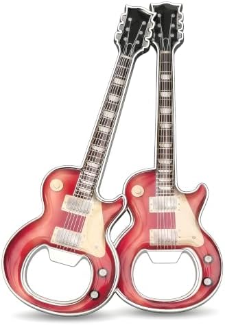 Guitar Shaped Bottle Opener, 2 Pack Metal Beer Opener Gift for Music Lovers