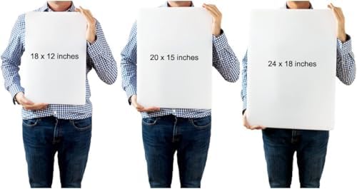 Commercial Grade Red Cutting Board - 24 x 18 Extra Large 1/2" Thick for Meats, Superior HDPP Plastic, NSF and Food Service Ready