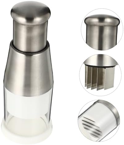 Practical Handheld Vegetable Chopper Easy to Clean Manual Garlic and Ginger Slicer Stainless Steel Kitchen Gadget for Effortless Cooking and Meal Prep Compact for Easy Storage