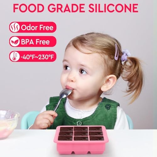 Small Ice Cube Trays for Freezer, Silicone Ice Cube Tray with Lid