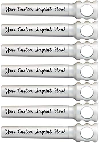 Personalized Pocket Corkscrew - Wine Bottle Opener- Custom Printed Name - Imprinted with Your Name, Logo or Message - Great Gift Ideas - FREE PERZONALIZATION - 12 Corkscrews per Box (Silver)