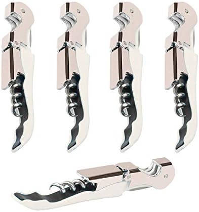 Professional Waiter Corkscrew Wine Openers Set(4PCS), Heavy Duty Stainless Steel Hinges Wine Key for Restaurant Waiters, Sommelier, Bartenders
