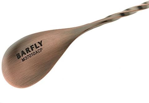 Barfly M37010ACP Bar Spoon, Japanese Style 13 3/16" (33.5 cm), Antique Copper