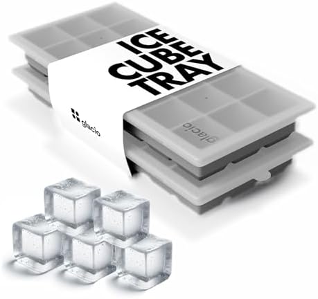 Ice Cube Tray with Lids, Small Silicone Molds for Cocktails & Drinks