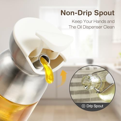 Vucchini Oil Dispenser for Kitchen 9 Ounce Salad Dressing Container