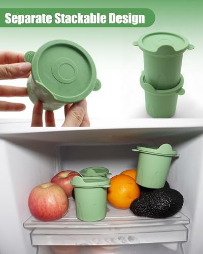 Ice Molds for Owala 24-40oz, Set of 3, Food-Grade Soft Silicone, No White Residue, Easy to Release, Straw Placement Compatible with Owala FreeSip, Keeps Drinks Cold Longer (Green)