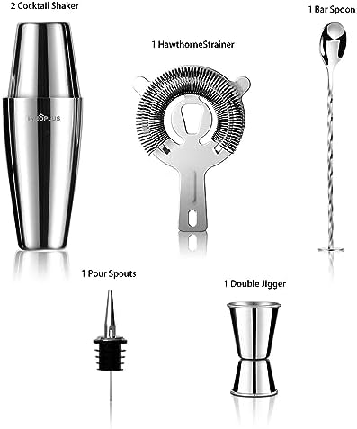 Cocktail Shaker,Cocktail Shaker Set 6 Pcs,27OZ Drink Shaker