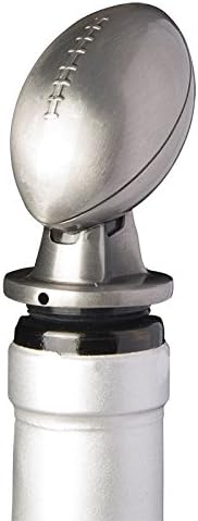 Stainless Steel Football Wine Aerator Pourer - Deluxe Decanter Spout for Robust Red and White Wine - Pour Amore Bottle Pourer/Stopper & Air Diffuser by Chris's Stuff