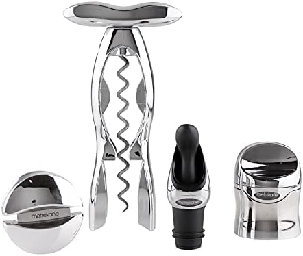 Houdini Wine Kit Bar Tool Set, 4 Piece, Chrome, W9426