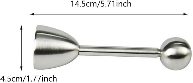 Egg Cracker Topper, Stainless Steel Egg Opener for Soft Boiled Egg, Egg Separator Egg Shell Remover for Hard Raw Boiled Egg