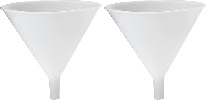 Hutzler Plastic Funnel, 64 oz, Natural (Pack of 2)
