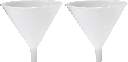 Hutzler Plastic Funnel, 64 oz, Natural (Pack of 2)
