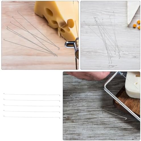 STOBAZA 20pcs Cheese Butter Slicer Wire Metal Cheese Slicer Replacement Stainless Steel Cutting Line