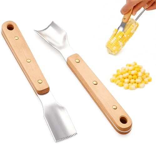 Corn Peeler for Corn on The Cob, Corn Cob Stripper Tool (2 Pcs)