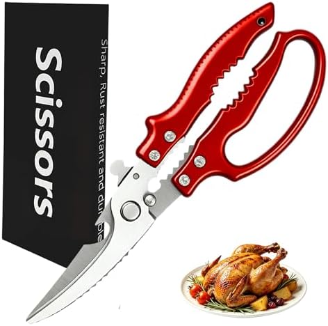 Heavy Duty Poultry Shears, Multi-functional Kitchen Scissors