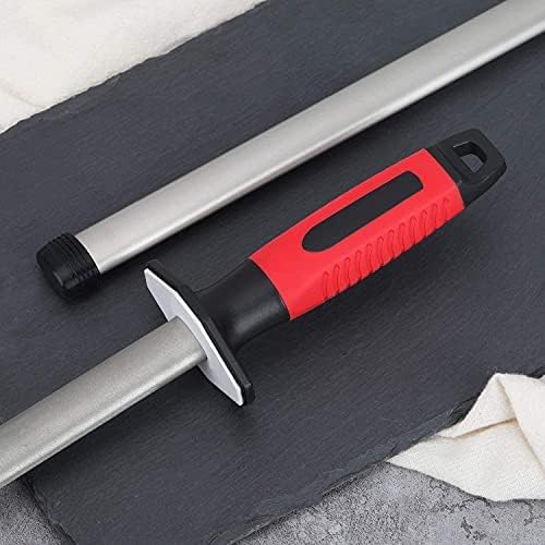 Kota Japan 12 in. Diamond/Ceramic Dual-use Professional Knife Sharpener Rod for Kitchen, Hunting Knives or other Tools. Master Chef, Hunter or Home Gourmet. Steel Blade Sharpening Rod or Stick.