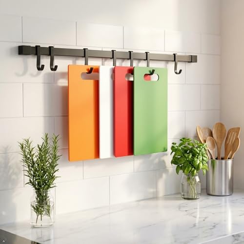 Plastic Cutting Board Set - Thin, 11.8" x 7.8", set of 4 colord