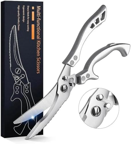 Dream Reach Kitchen Scissors - Heavy Duty Stainless Steel Poultry Shears