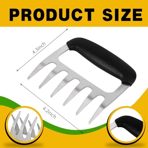 4 Pcs Turkey Lifter Forks And Meat Shredder Claws Set