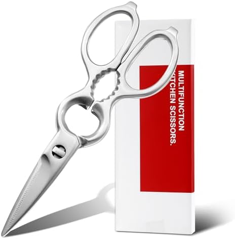 Detachable Kitchen Shears Full-Steel Forged Kitchen Scissors, Satin Finish