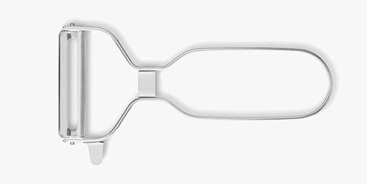 ARCOS Professional Chrome-Plated Peeler for Fruits and Vegetables. 5.5 Inch Stainless Steel Kitchen Tool for Precise Cutting. Chef's Gadget with Ergonomic Design. Silver Color