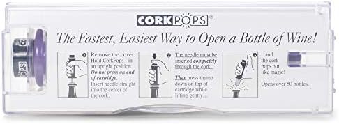 Cork Pops Black 6.5 Inch Original Wine Bottle Opener