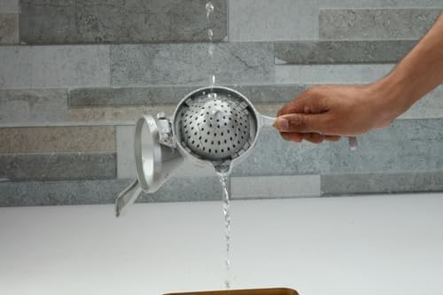 Hand Juicer Squeezer | Aluminum Manual Hand Press Juicer | Ergonomic Grip for Efficient Juice Extraction of Citrus other Fruits | Durable Compact Easy to Use and Clean | Heavy 360 grams in weight |