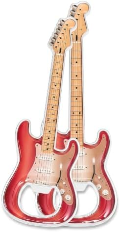 Guitar Shaped Bottle Opener, 2 Pack Metal Beer Opener Gift for Music Lovers