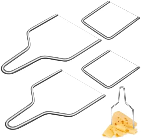 KIBBEH 4 Pcs Stainless Steel Cheese Slicer