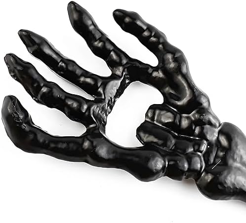 TIHOOD 2PCS Cast Iron Skeleton Hand Themed Beverage Opener - Unique Funny Metal Opener for Man, Halloween, Christmas, Wine