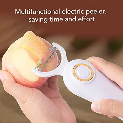Electric Fruit Vegetable Peeler,Electric Potato Peeler 3 In 1 Set Interchangeable for Kitchen Carrot Potato Cucumber,Handheld USB Rechargeable Saving Time and Effort