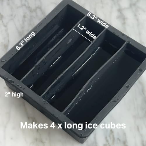 DRINKSPLINKS Water Bottle Ice Mold. Long Ice Cube Tray For Water Bottles.