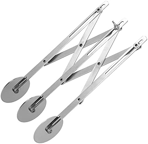 3 Wheel Pastry Cutter, Stainless Pizza Slicer Stainless Steel Multi Wheel Dough Roller Divider Pastry Cutter Biscuits Pastry Pizza Cutter Baking Tools