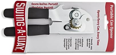 OXO Good Grips Swivel Peeler & Swing-A-Way 407BK Portable Can Opener, Black