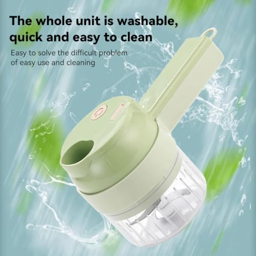 5-in-1 Wireless Electric Vegetable Chopper, Multi-Function Food Processor