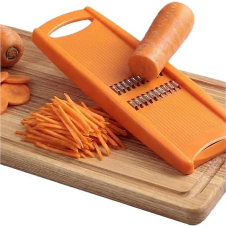 Korean Carrot Grater – 1.6mm Julienne Slicer, Stainless Steel Blades, Handheld Vegetable Shredder for Carrots, Cabbage, Onion, Potato & Beet, Dishwasher Safe