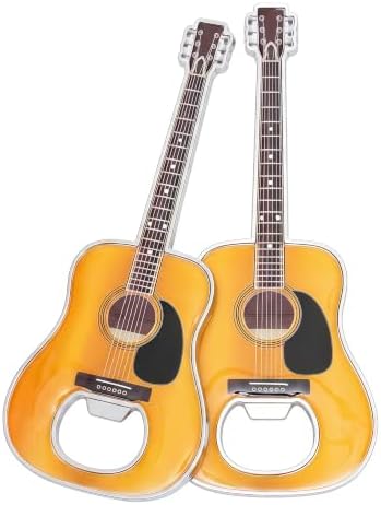 Guitar Shaped Bottle Opener, 2 Pack Metal Beer Opener Gift for Music Lovers