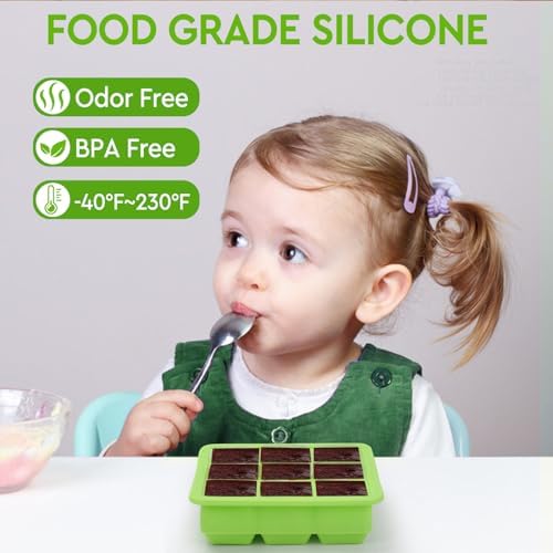 Small Ice Cube Trays for Freezer, Silicone Ice Cube Tray with Lid