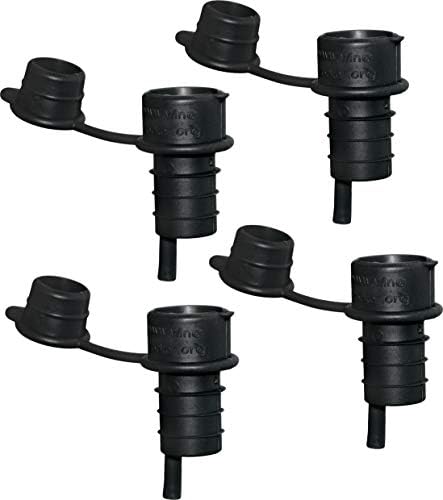 Haley's Corker Black 5-in-1 Wine Aerator, Stopper, Pourer, Filter and Re-Corker, 4-Pack
